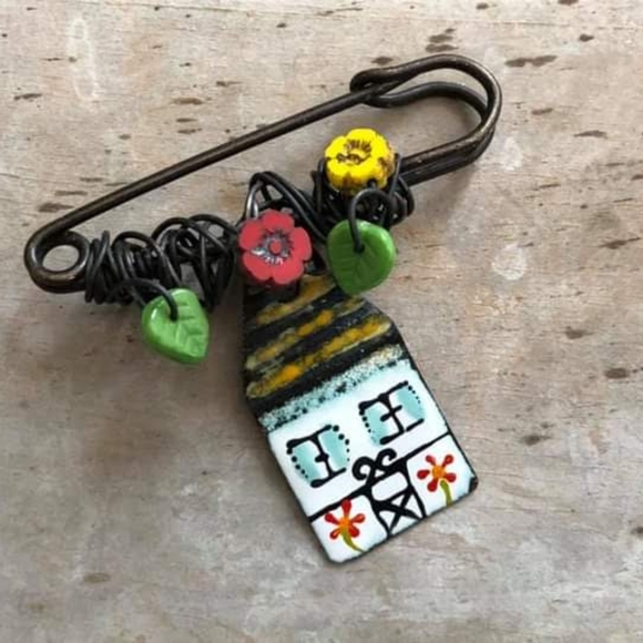 Set of 5 Handmade Jewelry Components by Artists for Earrings,Beading,Charms - Picture 3 of 7